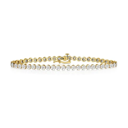 Gold Diamond Tennis Bracelet 9ct gold 0.50ct